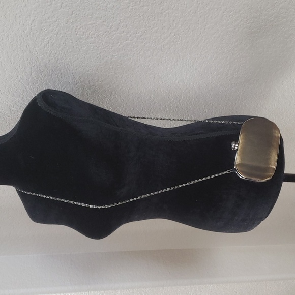 Vintage Silk clutch purse with chain - Picture 1 of 9